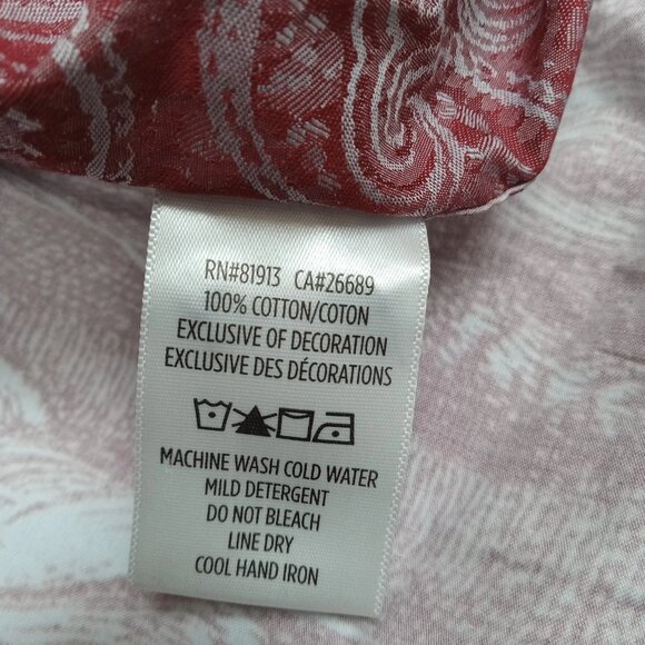 ULTRA RARE Robert Graham RULEVILLE VTG/Y2K LMTD ED? Burgundy/Lt Blue Paisley 4XL - Picture 4 of 7